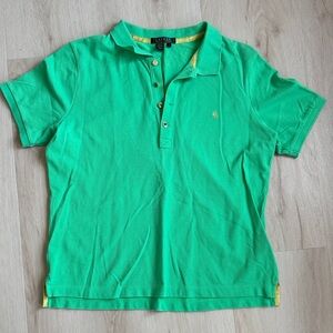 Ralph Lauren Green Polo with Yellow Trim